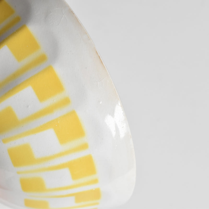 Vintage Small Cafe au Lait Bowl Digoin & Sarreguemines Yellow