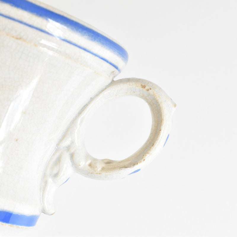 Antique Cup, Brûlot, Creil & Montereau, Blue
