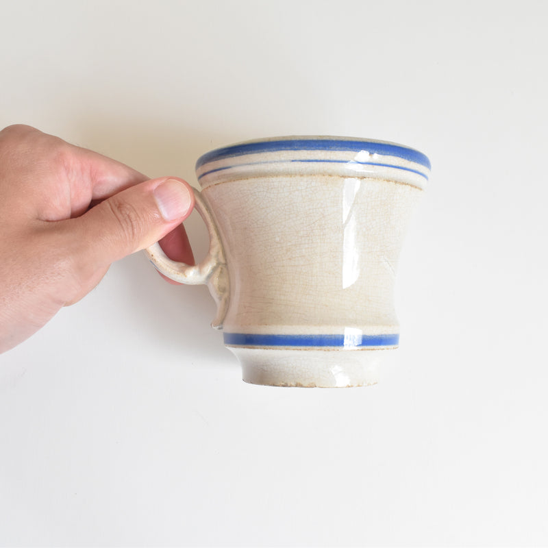 Antique Cup, Brûlot, Creil & Montereau, Blue