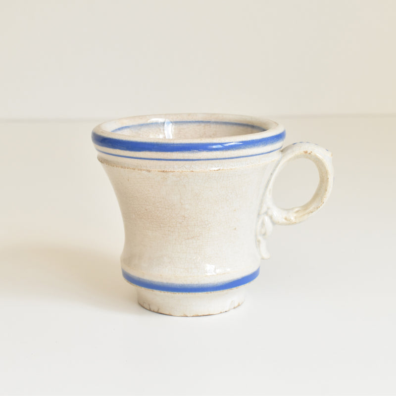 Antique Cup, Brûlot, Creil & Montereau, Blue