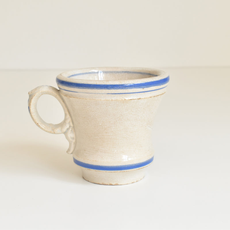 Antique Cup, Brûlot, Creil & Montereau, Blue