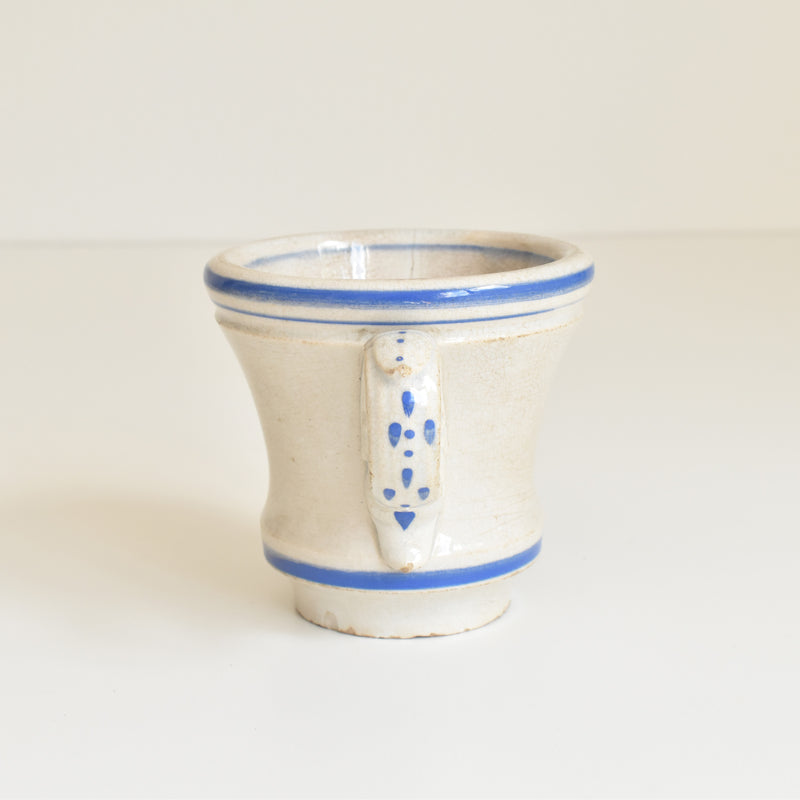Antique Cup, Brûlot, Creil & Montereau, Blue