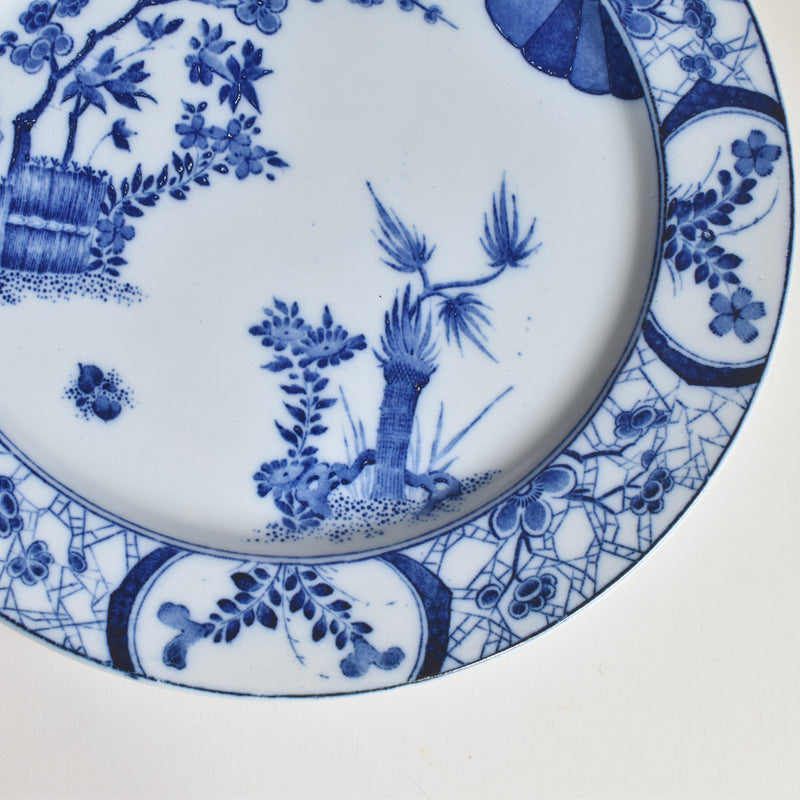 Antique Pedestal Plate, Creil-Montereau, Japon A
