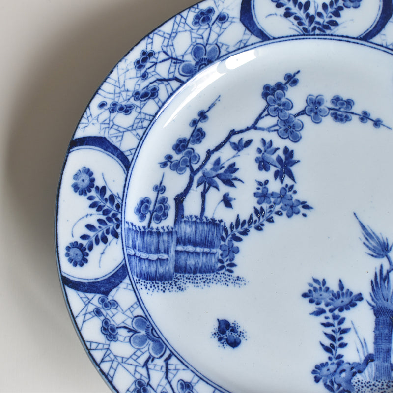 Antique Pedestal Plate, Creil-Montereau, Japon A