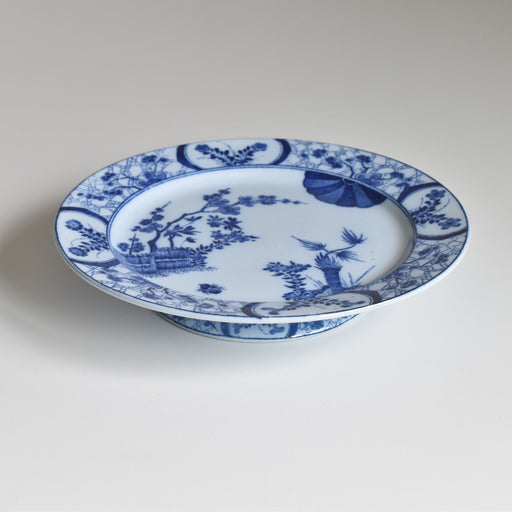 アンティーク脚付きプレート クレイユモントロー Japon（ジャポン）A