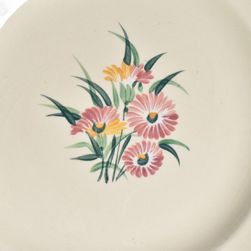 Vintage Gien Butterfly Pedestal Plate