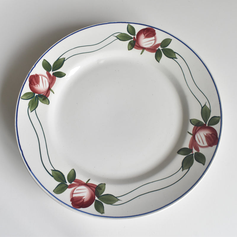 Vintage Pedestal Plate NOUVELLES GALERIES PARIS Les Roses A