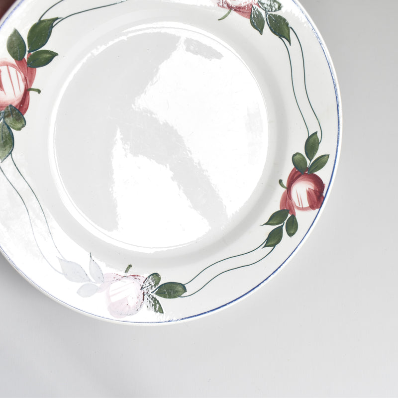 Vintage Footed Plate NOUVELLES GALERIES PARIS Les Roses (The Roses) B