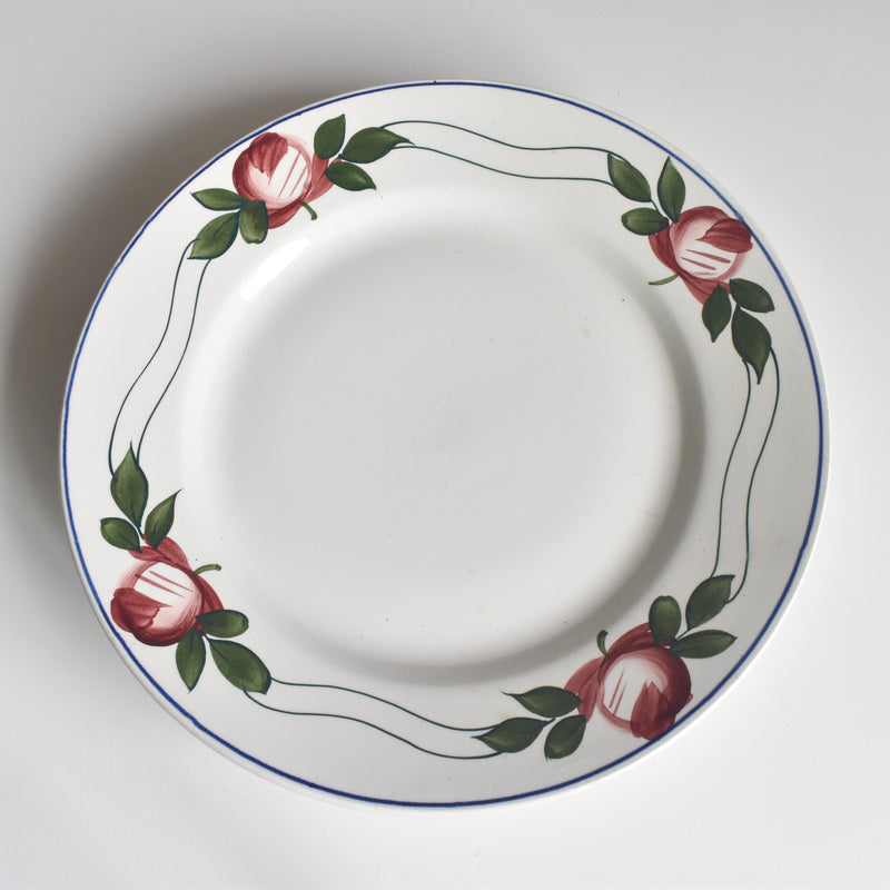 Vintage Footed Plate NOUVELLES GALERIES PARIS Les Roses (The Roses) B