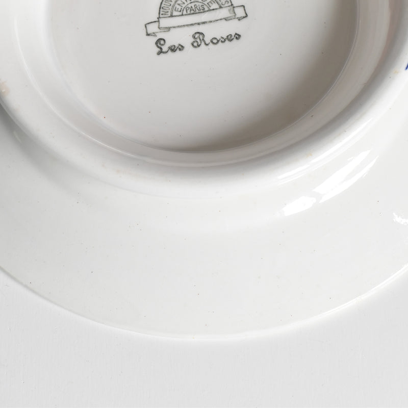 Vintage Footed Plate NOUVELLES GALERIES PARIS Les Roses (The Roses) B
