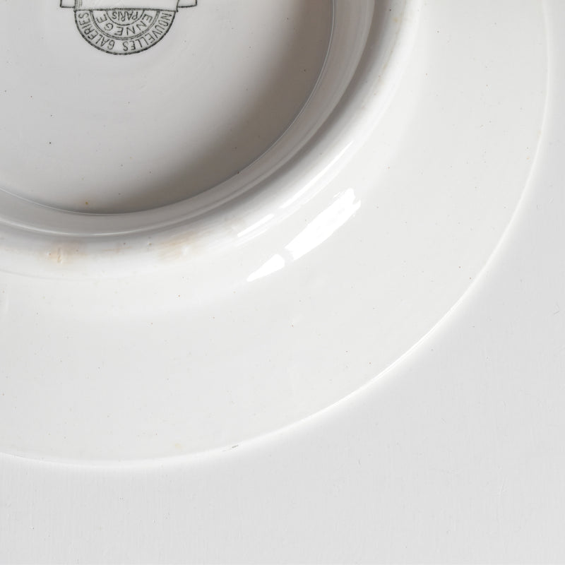 Vintage Footed Plate NOUVELLES GALERIES PARIS Les Roses (The Roses) B