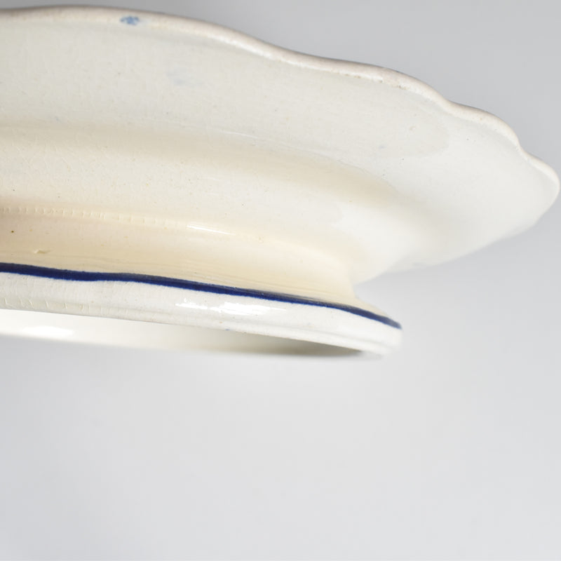 Antique footed plate, Longchamp Rouennais