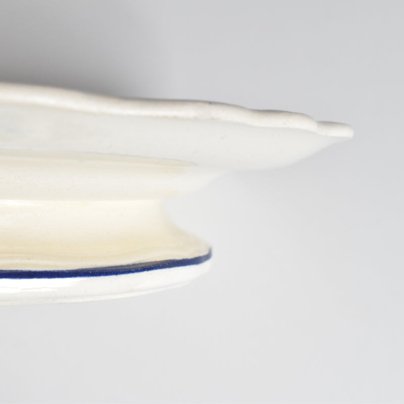 Antique footed plate, Longchamp Rouennais