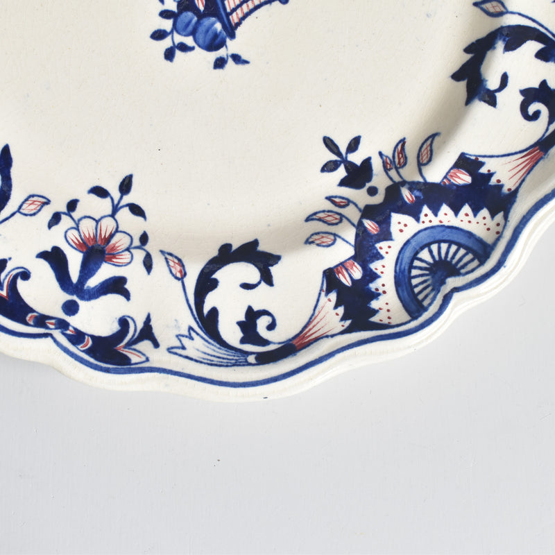 Antique footed plate, Longchamp Rouennais