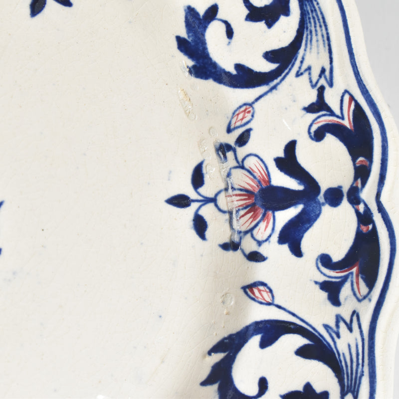 Antique footed plate, Longchamp Rouennais