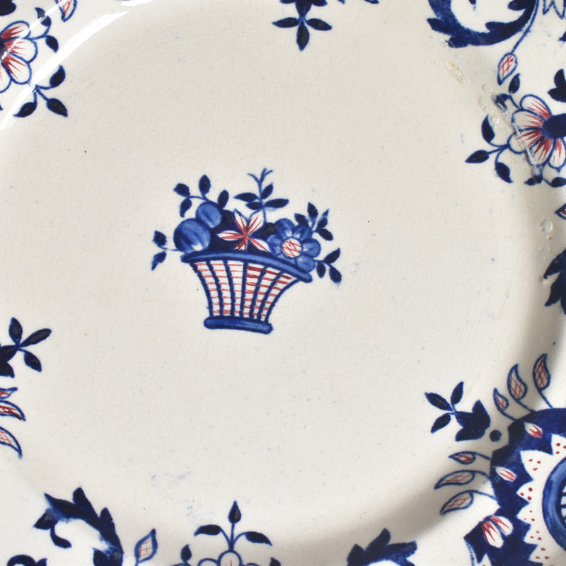 Antique footed plate, Longchamp Rouennais