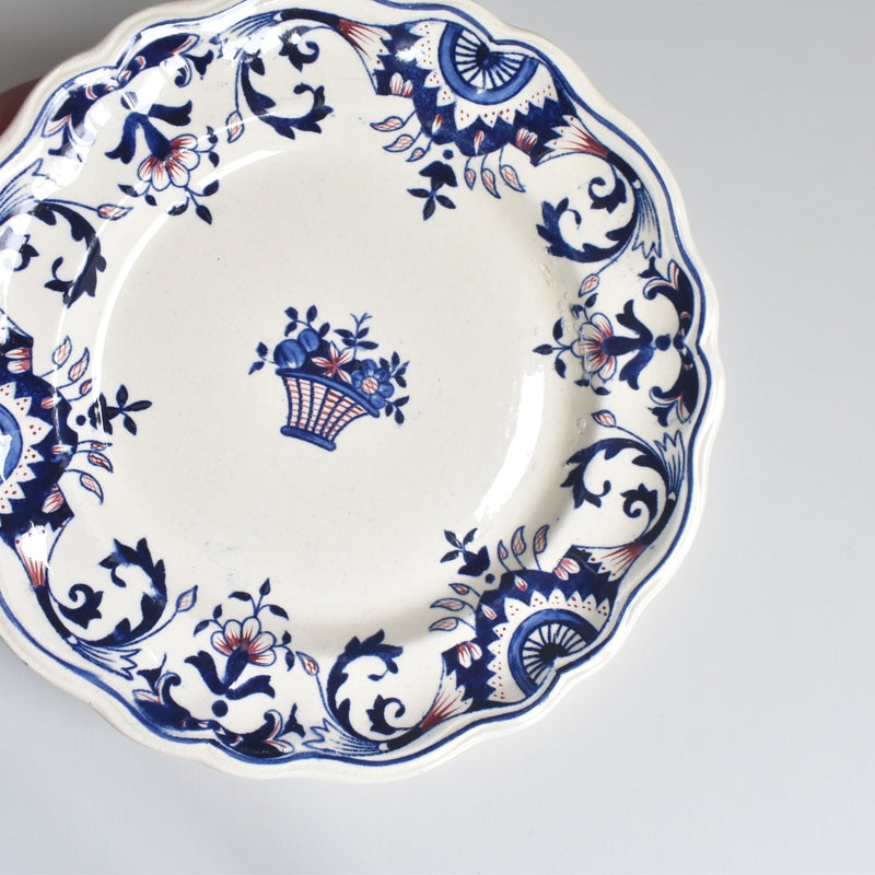 Antique footed plate, Longchamp Rouennais