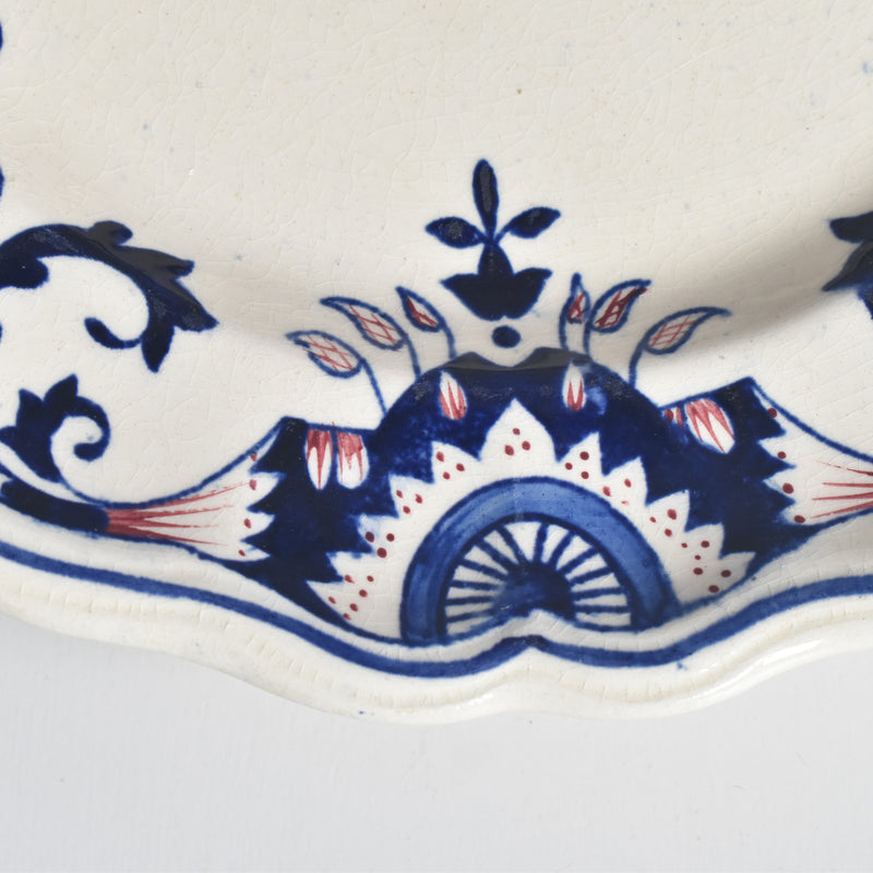 Antique footed plate, Longchamp Rouennais
