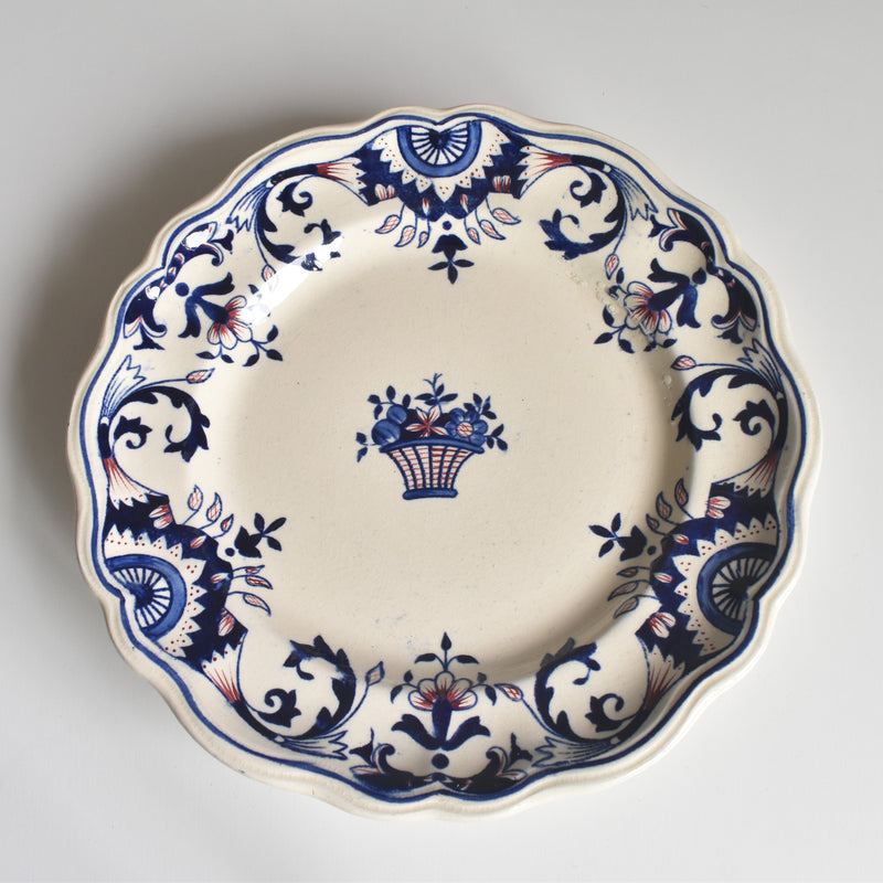 Antique footed plate, Longchamp Rouennais