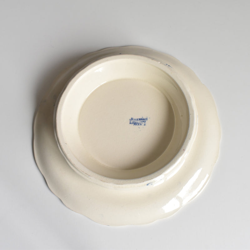 Antique footed plate, Longchamp Rouennais
