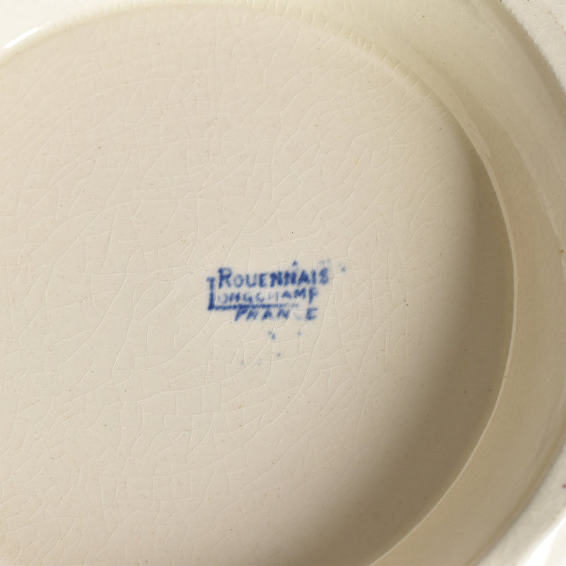 Antique footed plate, Longchamp Rouennais