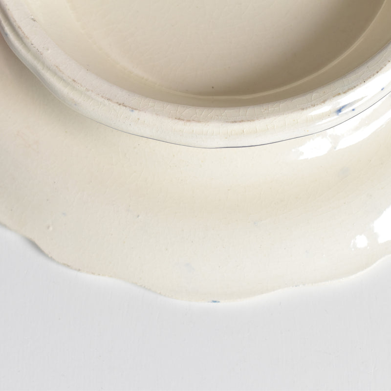 Antique footed plate, Longchamp Rouennais
