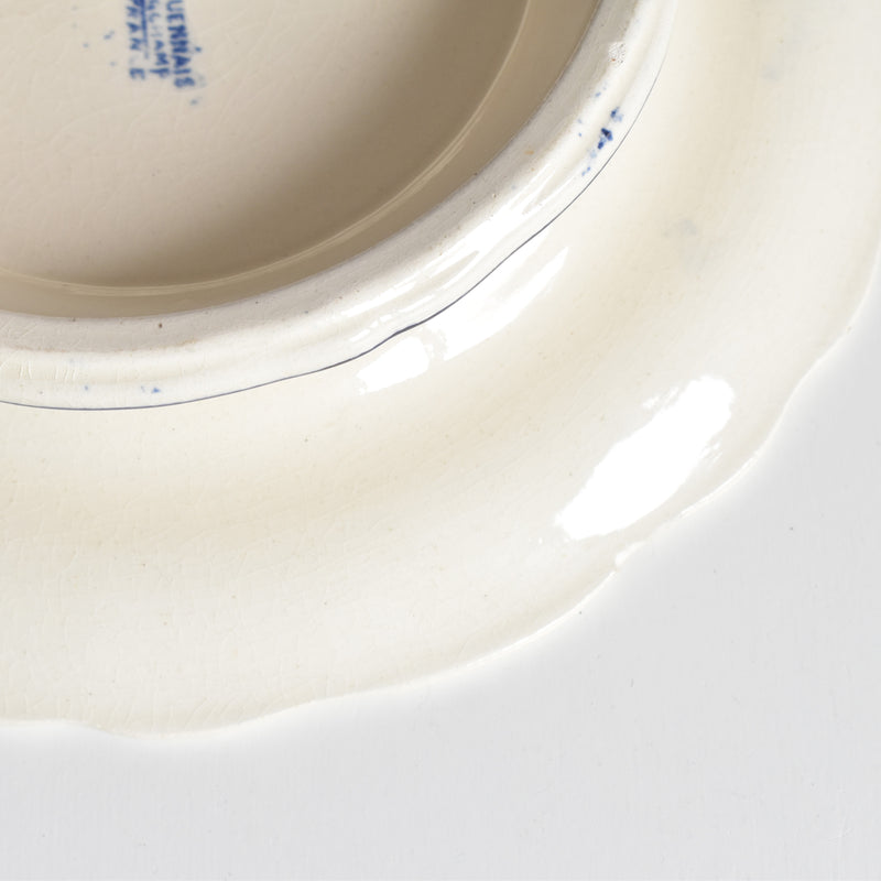 Antique footed plate, Longchamp Rouennais