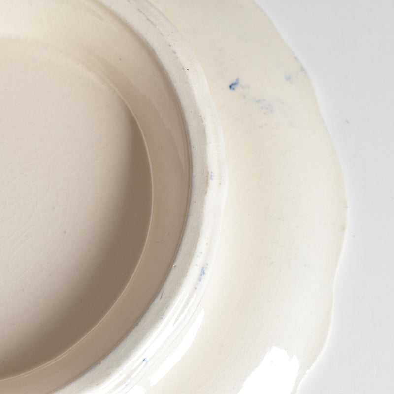 Antique footed plate, Longchamp Rouennais
