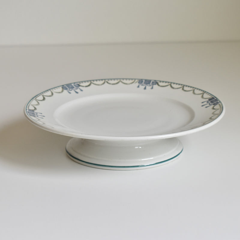Vintage footed plate, St. Amand 6507