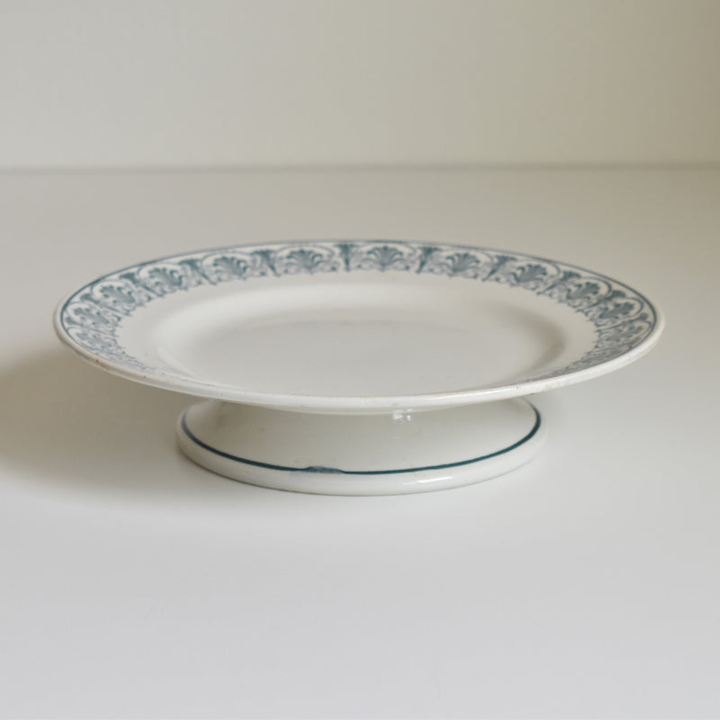 Vintage stemmed plate, Saint-Amand Nizon