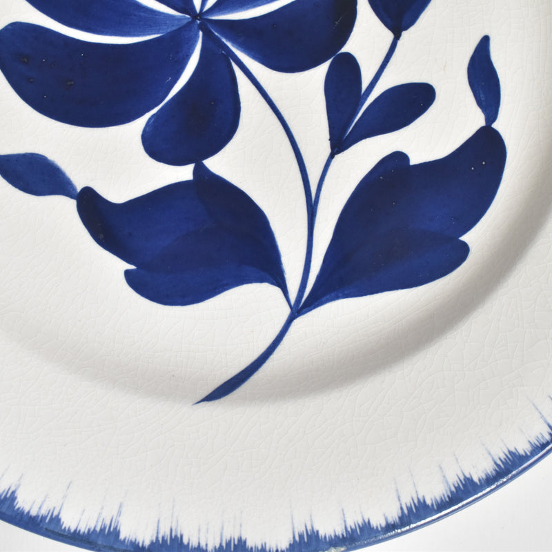 Vintage Footed Plate Sarraguemines Thébes A