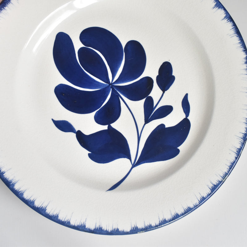 Vintage Footed Plate Sarraguemines Thébes A