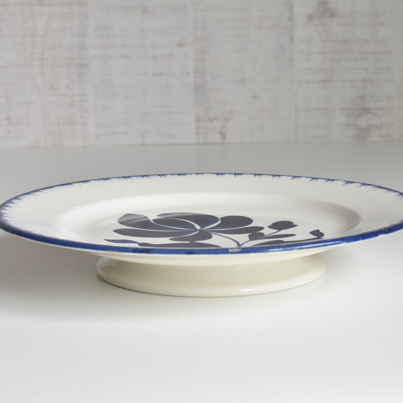 Vintage Footed Plate Sarraguemines Thébes A
