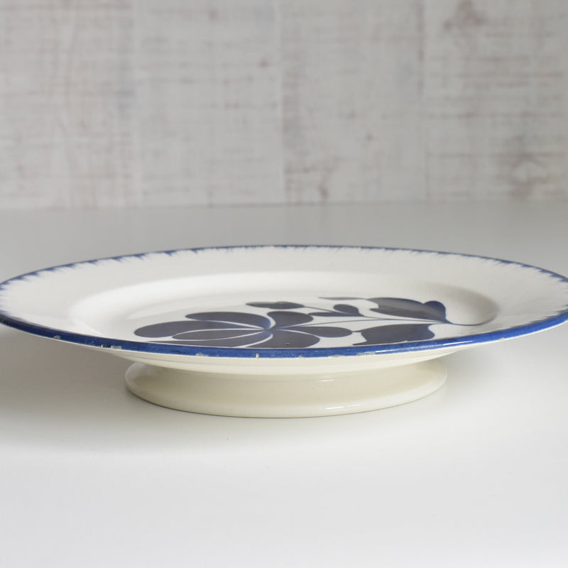Vintage Footed Plate Sarraguemines Thébes A