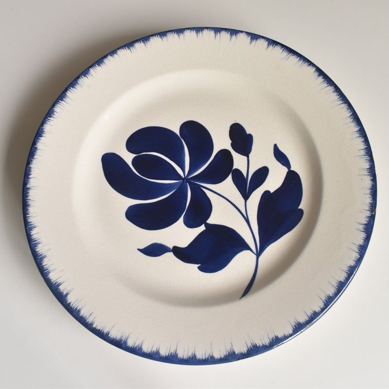 Vintage Footed Plate Sarraguemines Thébes A
