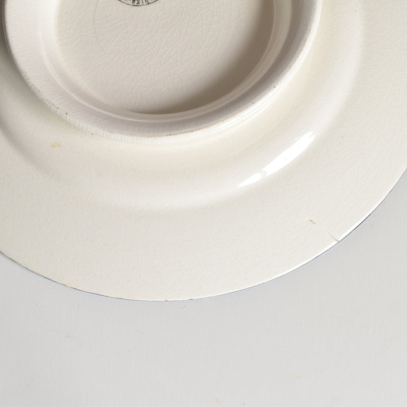 Vintage Footed Plate Sarraguemines Thébes A