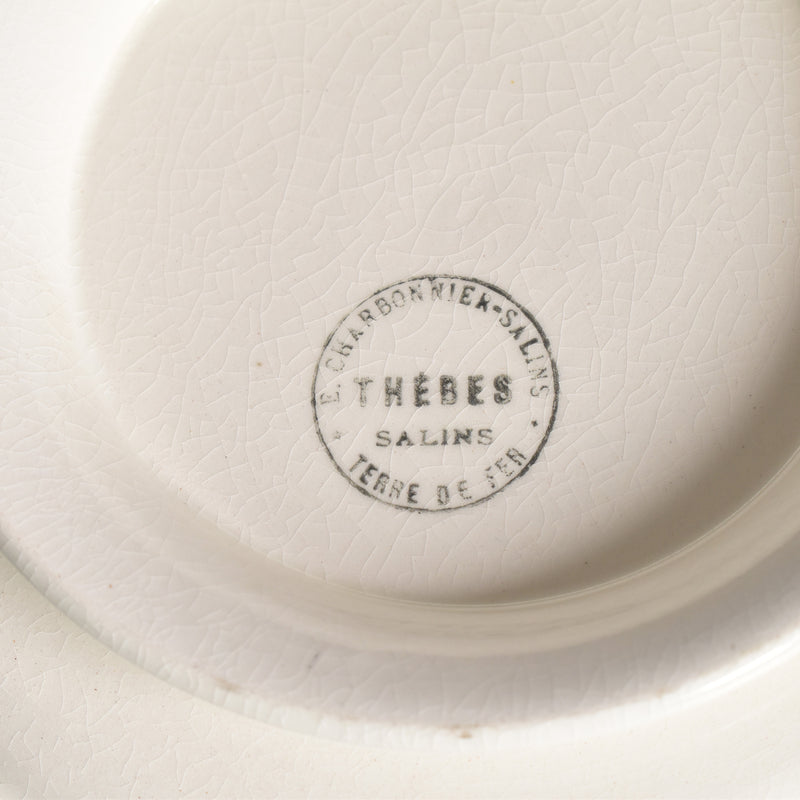 Vintage Footed Plate Sarran Thébes B