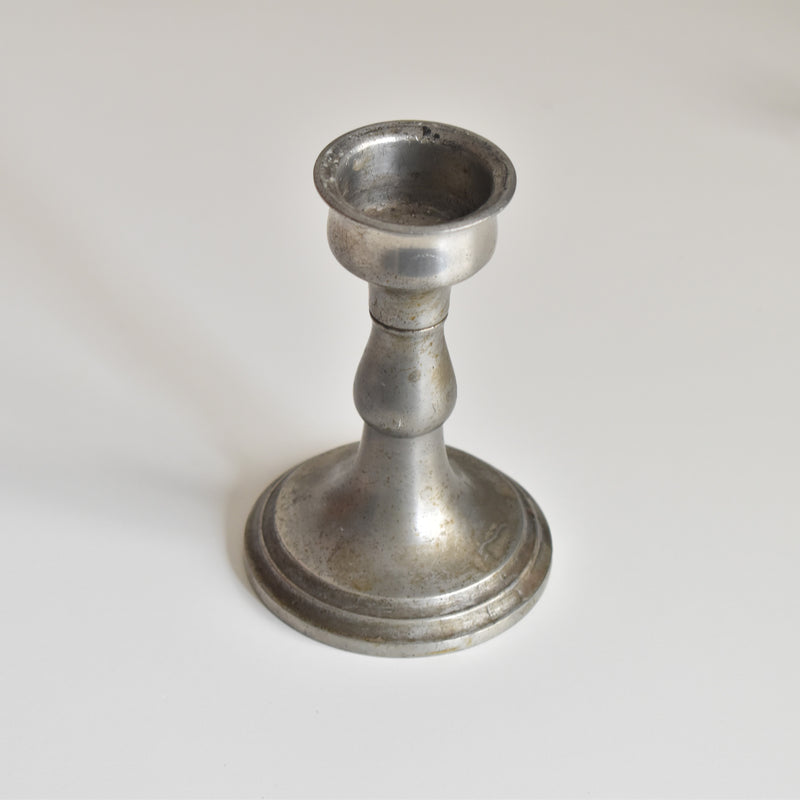 Vintage Pewter Candlestick Holder ROSE DESIGN INTERNATIONAL