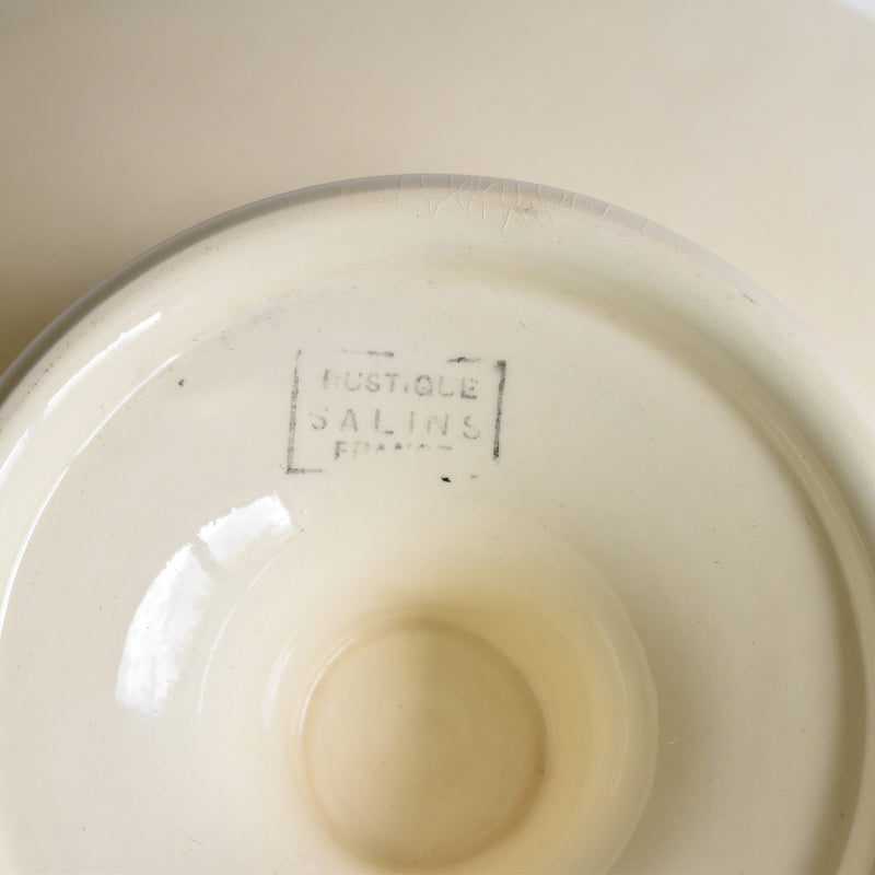 Vintage Compote Dish, Salins Rustique
