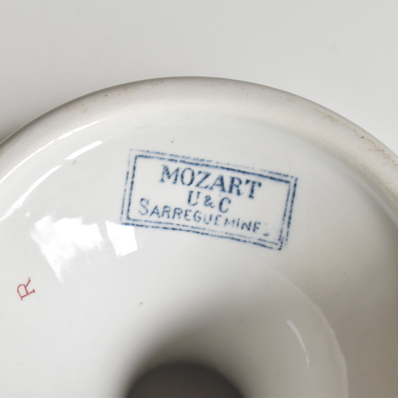 Antique Compote Dish U&C Sarreguemines Mozart