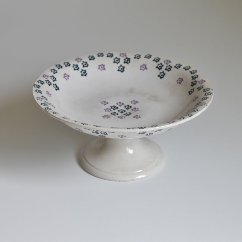 Antique Compote Dish (Faiencerie Lyonnaise)