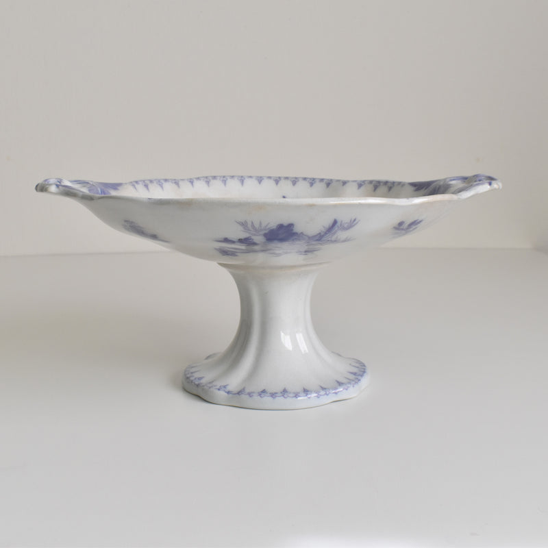 Antique Compotier U&C Sarreguemines Flora (Purple)