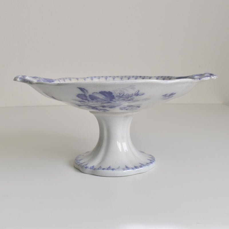 Antique Compotier U&C Sarreguemines Flora (Purple)
