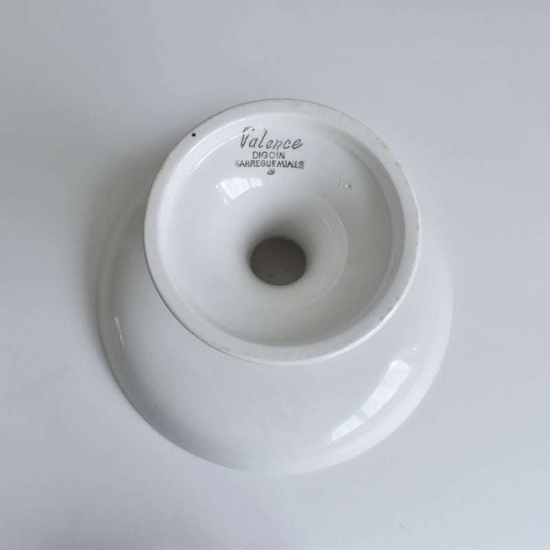 Vintage Compote Bowl Digoin & Sarreguemines Valence