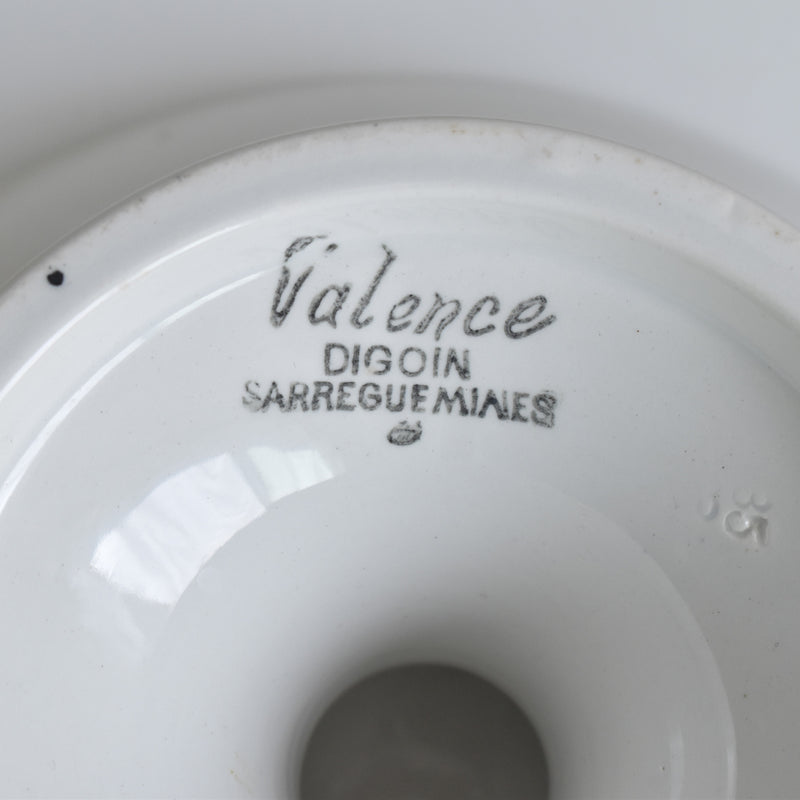 Vintage Compote Bowl Digoin & Sarreguemines Valence