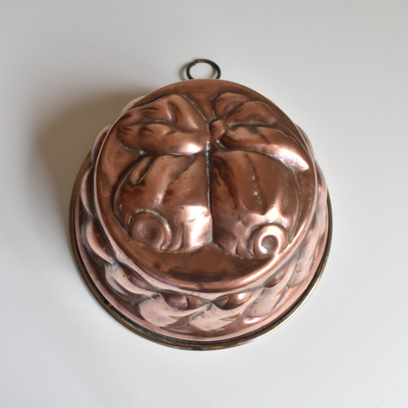 Vintage Copper Mold Cake Pan Kouglof B