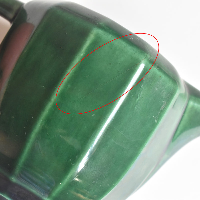 Antique Creamer KG Luneville Green
