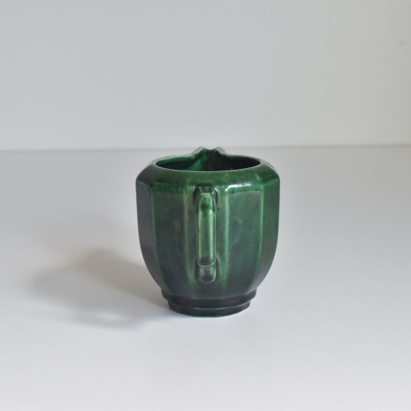 Antique Creamer KG Luneville Green