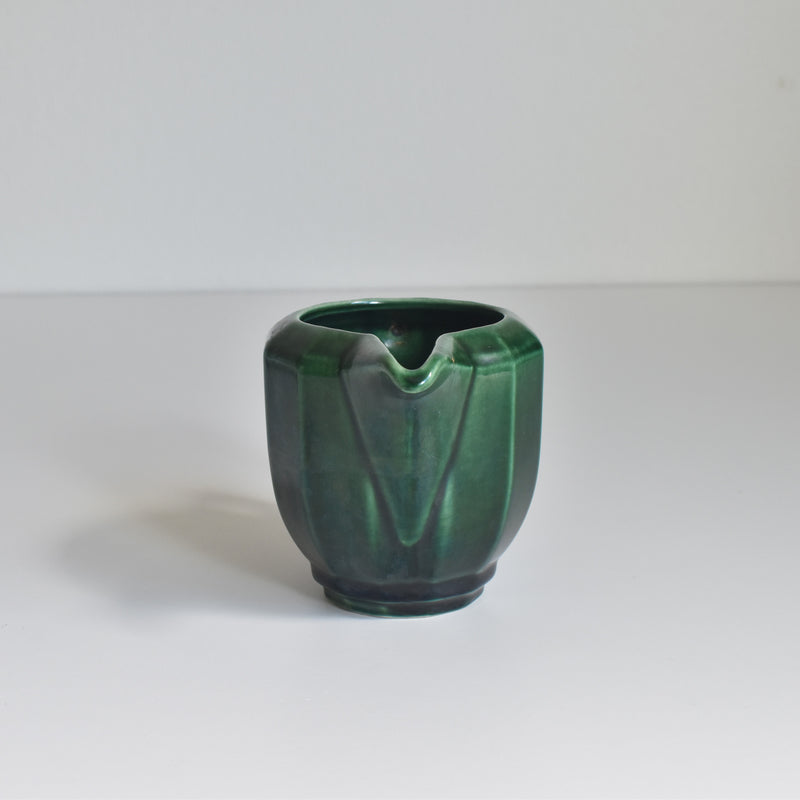 Antique Creamer KG Luneville Green