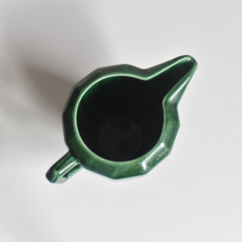Antique Creamer KG Luneville Green
